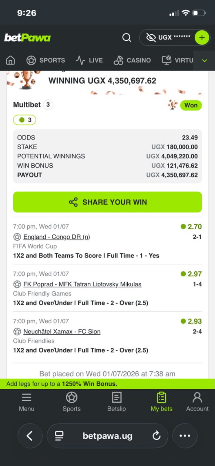 Winning Slip 3